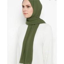 Sedef Şifon Kare EŞARP,HAKI,150X150