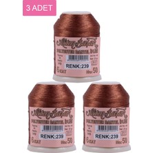 Zenvia 3 Adet Altınbaşak Oya ve Dantel Ipi 20 gr - Royaleks - No: 239 (ZNV-556)