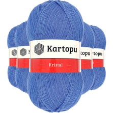 Zenvia 5 Adet Kristal Çift Katlı El Örgü Lif Ipi Koyu Mavi K535 (ZNV-556)