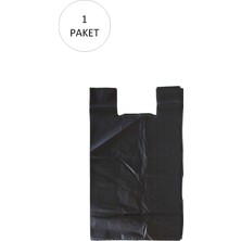 Zenvia Siyah Hışır Atlet Poşet Mini Boy 22X31 cm 1 Paket Takriben 500 Adet (ZNV-556)