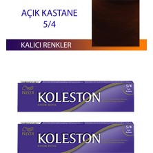 Zenvia 2 Adet Single Tüp Boya Saç Boyası Açık Kestane 5/4 (ZNV-556)