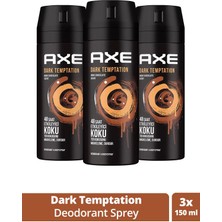 Zenvia 3 Adet Axe Dark Temptatıon Bay Parfüm Kofre 150 ml (ZNV-556)