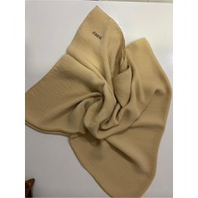 Sedef Caz Kare EŞARP,KREM,105X105