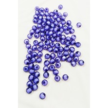 Zenvia Dünya Boncuk Içten Boncuklu Bileklik Çanta Boncuğu 10 mm 50 gr Eflatun - BNC461 (ZNV-556)