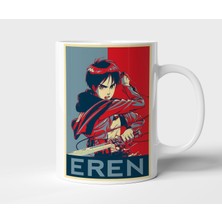 Eren Yeager Attack On Titan Anime Tasarım Kupa - Hediyelik Kupa - Baskılı Kupa