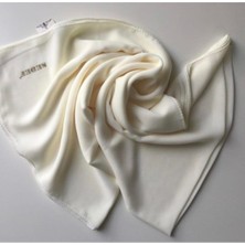 Sedef Şifon Kare EŞARP,KREM,140X140