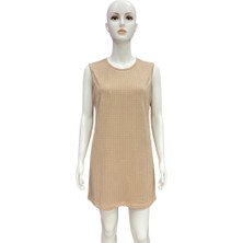 Seyteks Kadın Premium Taşlı Şık Kolsuz Içlik