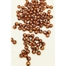 Zenvia Dünya Boncuk Içten Boncuklu Bileklik Çanta Boncuğu 10 mm 50 gr Kahverengi - BNC462 (ZNV-556)