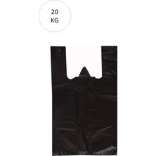 Zenvia Siyah Atlet Poşet Jumbo Boy 50X90 cm Takriben 240 Adet 20 kg (ZNV-556)