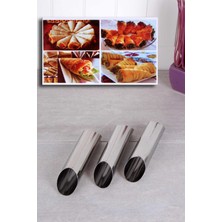 Zenvia 3 Adet Çelik Korneo / Korne Hamur Kalıbı (ZNV-556)