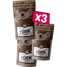 Kuru Yeşil Türk Kahvesi 300 gr – Taze Çekilmiş Yumuşak Içim Katkısız Geleneksel Kahve - 3lü Paket