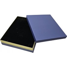 Özer Kutu Büyük Set Kutusu Karton Mavi (18X21 Cm) (Içi Süngerli)