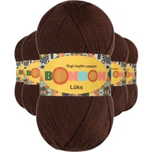 Zenvia 5 Adet Lüks Patik Ipi Yünü Kahve 98297 (ZNV-556)