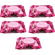 Zenvia 5 Paket Red Rose Islak Havlu Mendil 90 Adet Kapaklı Gül Kokulu (ZNV-556)