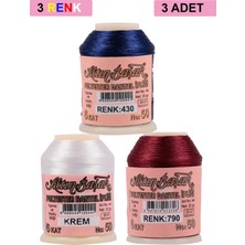 Zenvia 3 Adet Altınbaşak Oya ve Dantel Ipi 20 gr - Royaleks - No: Krem - 790 - 430 (ZNV-556)