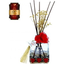 Aşk-ı Sermest Toptan Ölümsüz Aşk Mix Serisi Çilek & Sakız Kokulu 10 x 200 ml küp Şişe Bambu Çubuklu Ortam Kokusu Reed Diffuser Oda Kokusu