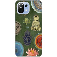 Manitoba Xiaomi Mi 11 Lite Uyumlu Baskılı Yumuşak Silikon Şeffaf Telefon Kılıfı