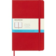 Moleskine Klasik Sert Kapak Noktalı (Dot) Defter L Boy 13X21 Cm. 240 Sayfa Kızıl Kırmızı