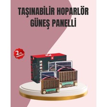 Teknodayım Solar Panel Şarjlı Taşınabilir Radyo Bluetooth Hoparlör Müzik Kutusu