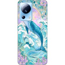 Manitoba Xiaomi Mi 13 Lite Uyumlu Baskılı Yumuşak Silikon Şeffaf Telefon Kılıfı