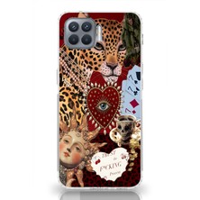 Manitoba Oppo Reno 4 Lite Uyumlu Baskılı Yumuşak Silikon Şeffaf Telefon Kılıfı