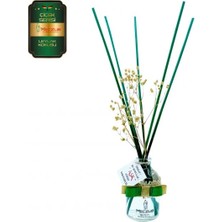 Aşk-ı Sermest Toptan Meczub Çiçek Serisi Leylak Kokulu 10 x 50 ml Oval Şişe Bambu Çubuklu Ortam Kokusu Reed Diffuser Oda Kokusu