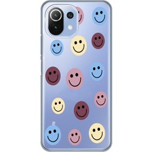 Manitoba Xiaomi Mi 11 Lite Uyumlu Baskılı Yumuşak Silikon Şeffaf Telefon Kılıfı