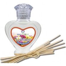 Aşk-ı Sermest Aşk-I Sermest Bahar Esintisi Aromalı Bambu Çubuklu Oda Kokusu Parfüm, Kalp Şişe, 60 Ml, 10 Adet