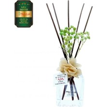 Aşk-ı Sermest Toptan Meczub Mix Serisi Çilek & Sakız Kokulu 5 x 120 ml küp Şişe Bambu Çubuklu Ortam Kokusu Reed Diffuser Oda Kokusu