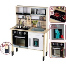 Sunman Sesli ve Işıklı Miele Aksesuarlı Ahşap Mutfak Seti