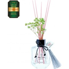 Aşk-ı Sermest Toptan Meczub Meyve Serisi Kavun Kokulu 5 x 120 ml Köşeli Şişe Bambu Çubuklu Ortam Kokusu Reed Diffuser Oda Kokusu