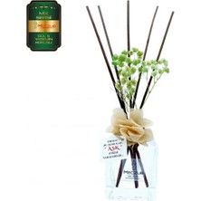 Aşk-ı Sermest Meczub Mix Serisi Gül & Yasemin Kokulu 5 x 120 ml küp Şişe Bambu Çubuklu Ortam Kokusu