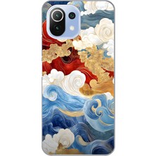 Manitoba Xiaomi Mi 11 Lite Uyumlu Baskılı Yumuşak Silikon Şeffaf Telefon Kılıfı