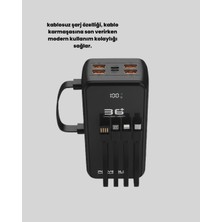 Verto Yüksek Kapasiteli Powerbank Hızlı Şarj ve Kablosuz Destekli