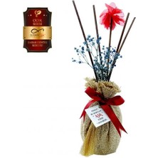 Aşk-ı Sermest Toptan Ölümsüz "Aşk" Hasır Serisi Bahar Esintisi Kokulu 100 ml Oval Şişe Bambu Çubuklu Ortam Kokusu Reed Diffuser Oda Kokusu 5 Adet