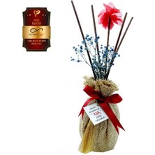 Aşk-ı Sermest Toptan Ölümsüz "Aşk" Hasır Serisi Aşk Bahçeleri Kokulu 100 ml Oval Şişe Bambu Çubuklu Ortam Kokusu Reed Diffuser Oda Kokusu 5 Adet