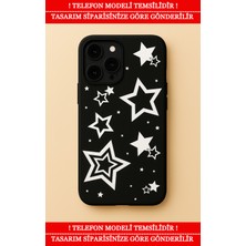 CoverMarkt Reeder S19 Max Pro Kılıf Premium Siyah Silikon Darbe Emici Yıldız Desenli Trendia