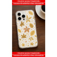 CoverMarkt Xiaomi 15T Pro Kılıf Premium Şeffaf Silikon Darbe Emici Yaprak Desenli Trendia