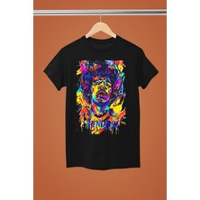 Magors Jımı Hendrıx Baskılı %100 Pamuklu Regular Kalıp Tshırt