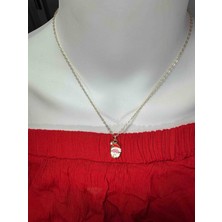 Uno Di Famiglia Noel Baba Figürlü Kolye , Noel Kolyesi , Yılbaşı Figürleri