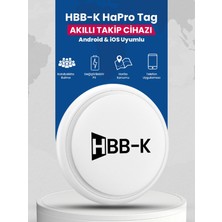 HBB-K Hapro Tag Ios & Android Uyumlu Airtag Akıllı Takip Cihazı(Siyah)