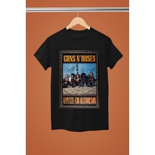 Magors Guns & Roses Baskılı %100 Pamuklu Regular Kalıp Tshırt