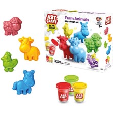 Sinerjim 03993 Art Craft Çiftlik Hayvanları Hamur Set 168 Gr -Fentoys