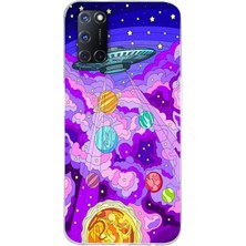 Manitoba Oppo A52 / A72 / A92 Uyumlu Baskılı Yumuşak Silikon Şeffaf Telefon Kılıfı