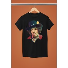 Magors Jımı Hendrıx Baskılı %100 Pamuklu Regular Kalıp Tshırt