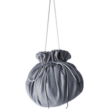 Moda Nur Gelin Kına Takı Kesesi, Takı Çantası , Gri Renk, Gelin Takı Kesesi