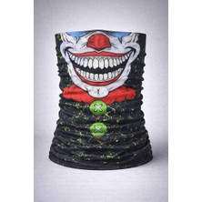 Joker Yüz Baskılı Baf Bandana - Çok Amaçlı Boyunluk Bandana 2 No