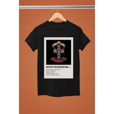 Magors Guns & Roses Baskılı %100 Pamuklu Regular Kalıp Tshırt