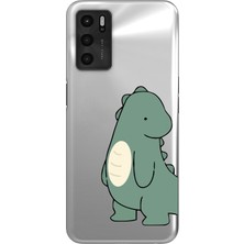 Manitoba Oppo A16 / A55 Uyumlu Baskılı Yumuşak Silikon Şeffaf Telefon Kılıfı