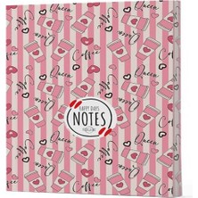 LTG Nova Kahve 8 - Yan Boyamalı Çizgili Defter